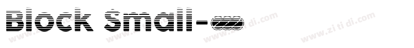 Block Small字体转换